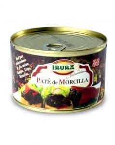 Paté de morcilla lata conserva 400gr. Irura Selección