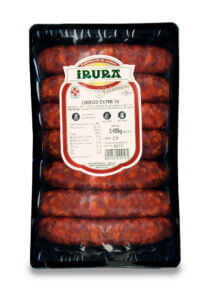 Pack of extra natural chorizo (pork sausage) ​​7 units Delciatessen Irura Selección
