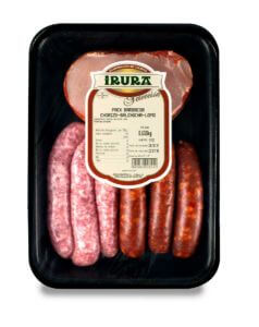Barbecue gourmet pack with chorizo, sausage and extra pork loin