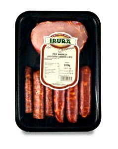 Barbecue gourmet pack with chistorra, chorizo and extra pork loin